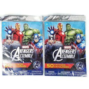 Marvel Avengers Assemble 100 Temporary Tattoos